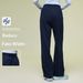 Women's Straight Leg Pants With Elastic Waist, Drawstring, Lining, Warm Sports Pants, Loose Fit, Versatile, Suitable For Commuters, Wide Leg Pants_ecoleips.com