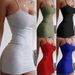 Bodycon Sleeveless Dress – Sexy Clubwear & Beach Dress With U-Neck For Women Breathable Milk Silk_ecoleips.com