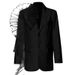 K Mesh Three-dimensional Ruffle Edge Irregular Loose Suit Casual Jacket_ecoleips.com