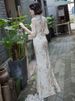 Elegant Modern Cheongsam Dress – Slim Fit Long Tailored Qipao With Flared Hem For Women, Chinese-Inspired Formal Gown For Stage & Evening Events_ecoleips.com