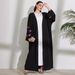 Verve Muslim Clothing Long Fashion Elegant Cardigan Embroidered Butterfly Dress Robe_ecoleips.com