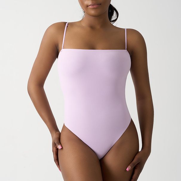 Women's Clothing Suspenders Tube Top V Crotch High Elastic Breathable Comfortable Fitness Casual Sexy Jumpsuit_ecoleips.com