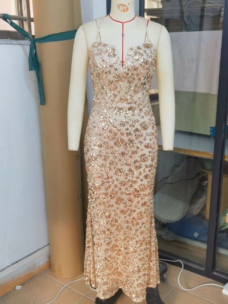 Women's Clothing Evening Dress Sexy Sequined Suspender Dress 2025 New_ecoleips.com