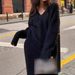 Effortless Knit Sweater & Midi Skirt Set – Oversized V-Neck Pullover + Flowy A-Line Skirt (Wool-Like Acrylic Blend) In Mustard_ecoleips.com