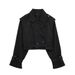 Spring 2027 Fashion European-USA Style Outerwear Women Polyester Lapel Raglan Sleeve Casual Loose Short Jacket_ecoleips.com