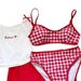 Women's Four Piece Swimsuit Set Bikini Absolutely Gorgeous Pure Alluring Vibe Petite Size Ideal For Vacations Hot Springs_ecoleips.com