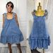 Trendy Patchwork Tie-Up Denim Mini Dress – Stylish A-Line Summer Dress With Straps For Women_ecoleips.com