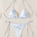 Women's Clothing Sexy Ink Painting Printed Halter Neck Tethered Multicolor Bikini_ecoleips.com