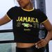 2026 Summer Women's T-Shirt With National Letter Embroidery, Short-Sleeve World Cup, Cropped Top Y2K Cross-Border_ecoleips.com