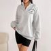 AD690 American Retro Polo Sweatshirt, Women's Loose Fit For Autumn, 2025 New Design With A Stylish Turn-down Collar Top_ecoleips.com