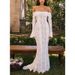 Women's Clothing Women's New Sexy One Shoulder Lace Dress Temperament Tube Top Long Skirt Slim Fishtail Skirt_ecoleips.com