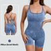 Women's High-Intensity Workout Bodysuit - Seamless Yoga Jumpsuit With Built-In Bra, Naked Sensation For Gym & Summer Activities_ecoleips.com
