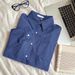Women's Clothing Retro Blue Plaid Shirt Loose Slim Sunscreen Shirt_ecoleips.com