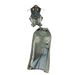 Women's Clothing Retro Halterneck Sleeveless Lapel Raw Edge Denim Top Two Piece Set Slit Slim Skirt_ecoleips.com