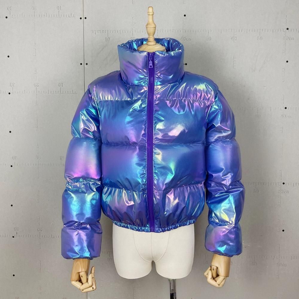 Women's Clothing Puffer Jacket With Stand Collar - Stylish Quilted Coat For Casual & Office Wear_ecoleips.com