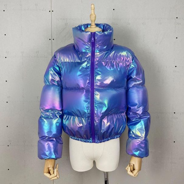 Women's Clothing Puffer Jacket With Stand Collar - Stylish Quilted Coat For Casual & Office Wear_ecoleips.com