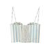 Summer New Striped Corset-Style Top And Mid-Length Skirt Set For Women2964192_ecoleips.com