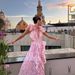 New European American Fashion Women's Clothing: Ins-style Holiday Long Dress With Pastoral Floral Pattern_ecoleips.com