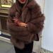 Women's Clothing Faux Fur Coat Women's Short Lapel Fox Fur Jacket Fashionable Warm Fluffy Outerwear For Street Style Jacket Fashionable Warm Fluffy_ecoleips.com