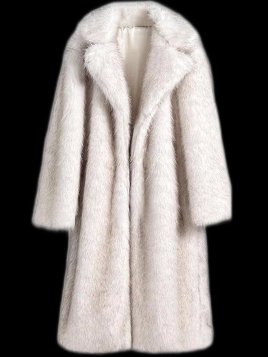 Fur Coat Elongated Women's Fox Fur Two-tone Coat Warm Winter Fur Coat_ecoleips.com