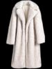 Fur Coat Elongated Women's Fox Fur Two-tone Coat Warm Winter Fur Coat_ecoleips.com