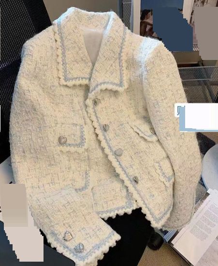 Women's Clothing Short Jacket For Women In Spring And Autumn, High End And Exquisite French Retro Lady Temperament Lapel Tweed Top_ecoleips.com