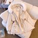 Winter Parka Coat With Faux Fur Hood - Thickened Polyester Cotton Jacket For Women (Loose Fit, Mid-Length, Pockets)_ecoleips.com