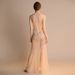 Sexy See Through Mesh Evening Gown - Transparent Slim Fit Long Handmade Dress For Women For Car Show Runway_ecoleips.com