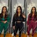 Women's Sports Suit Casual Line Patterned Long Sleeved Jacket Pants Two Piece Set_ecoleips.com