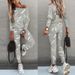 2025 Autumn New Women's Letter Print Sleeve Long Pants Casual Set 5101_ecoleips.com