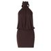 Cross-Border European And American Style Women's Fashion 2025 Summer New Sleeveless Halter Neck Tie Sexy Backless Tight_ecoleips.com