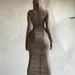 European And American Cross-Border Summer New Solid Color Reversing Edge Hooded Sleeve Slim Street Style Long Bodycon_ecoleips.com