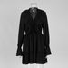 Cross-border V-neck For Women, 2024 Autumn New Style, Bell-sleeve Dress, European And American Style Short Chiffon Dress_ecoleips.com
