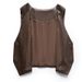 Aria Basics Haining Genuine Leather For Women, 2025 Spring New Style, Sheepskin Vest, V-neck, Slim Fit, Versatile Vest_ecoleips.com