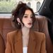 Autumn's Unique And Stylish Top With High-end Feel, A Niche Design That Won't Be Common, Korean-inspired Caramel-colored_ecoleips.com