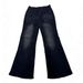 Women's Clothing Women's High-Waisted Flared Jeans With Embroidered Pockets – Stretch Denim Retro Bell Bottoms (S-L, Blue/Black)_ecoleips.com