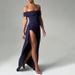 Women's Sexy Strapless Backless High Slit Bodycon Maxi Dress – Y2K Club Summer Gown_ecoleips.com