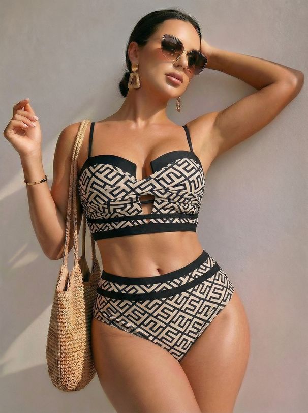 Sexy Bikini Set For Women – Trendy Two-Piece Swimwear | High-Cut & Adjustable Ties – Summer Beach & Pool Essential_ecoleips.com