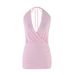 Summer Halter Neck Tie Slim Sleeveless Low Neck Sexy Exposed Backpack Hip Skirt European American Style Women's Clothing 2025 New_ecoleips.com