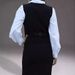"Minimalist V-Neck Vest For Women - Lightweight Polyester, Sleek Layering Piece For Office & Casual Wear (Black, S-XXL)"_ecoleips.com