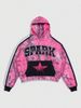 Men's And Women's Maple Leaf Letter Digital 3D Print Pullover Hoodie with Pocket Loose Fit Cross Border Export Style_ecoleips.com