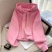 Women's Clothing In Autumn And Winter, Plus Velvet And Thickened, Loose And Age Reducing Tops, Design, Fruit Green, Versatile Jacket For Students_ecoleips.com