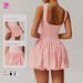 Women's Clothing Nude Two Piece Sports Dress For Women, Anti Exposure Bottoming, Outdoor Running Fitness Tennis Skirt_ecoleips.com