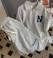 Comfy Waffle-Knit Women's Sportswear Set - Oversized Short-Sleeve Top & Loose Shorts(M-4XL, Light Gray, Beige, Blue, Dark Brown)_ecoleips.com