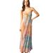 2025 Summer New European And American Cross-Border V-Neck Printed Tie Loose Sleeveless Strap Dress For Women_ecoleips.com