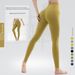 Women's Clothing Yoga Pants High Waist Hip Lifting T-Line Fitness Pants Antibacterial Naked Peach Sports Tights_ecoleips.com