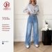 High Waisted Wide Leg Jeans For Women – Vintage Washed, Flowy & Relaxed Fit, 70% Cotton, Boho Chic (S-Xl, Light Blue, Stretch Comfort)_ecoleips.com