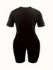 Summer Women's Casual Fashion Letter Lucky Bird Print Loose T-shirt+shorts Two-piece Sportswear Suitable For Daily Wear-57_ecoleips.com