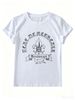 Classic Cotton Crew Neck Tee, Soft Breathable Short Sleeve T-Shirt, Minimalist Casual Fashion For Daily Activities_ecoleips.com