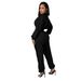 Women's Clothing Autumn And Winter Sequined Stitching Long Sleeved Women's Two Piece Suit_ecoleips.com